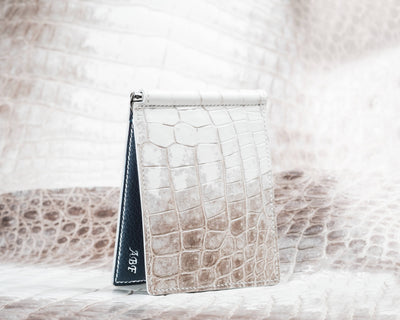 Bespoke Money Clip in Natural Himalayan Crocodile