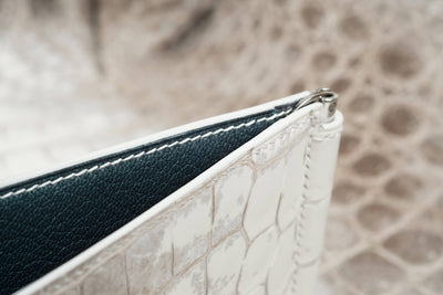 Bespoke Money Clip in Natural Himalayan Crocodile