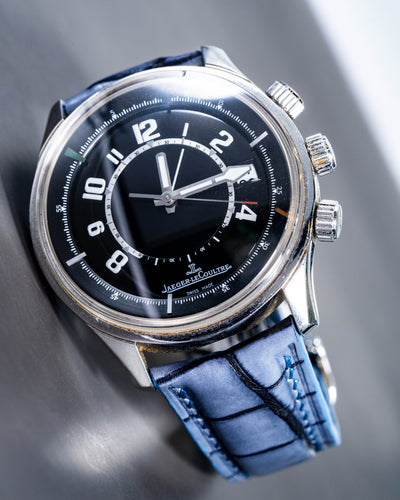 Bespoke Watch Strap In 2 Tone Grey Crocodile