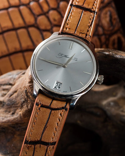 Bespoke Watch Strap in 2 Tone Chestnut Brown Crocodile