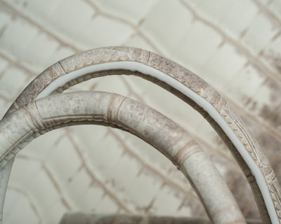 Bespoke Ladies Handbag in Natural Himalayan Crocodile
