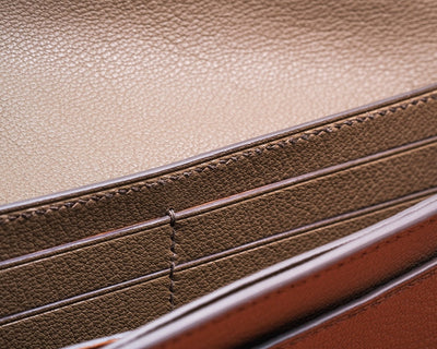 Bespoke Long Wallet in Chestnut Brown Alligator