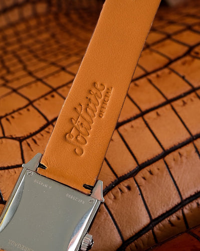 Bespoke Watch Strap in 2 Tone Dark Brown Crocodile