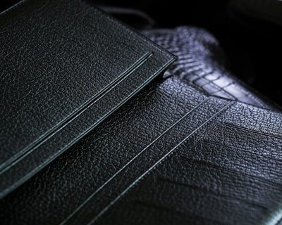 Bespoke Long Wallet in Matte Black Alligator
