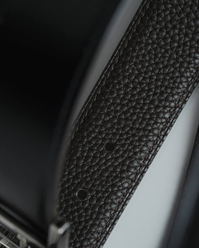 Bespoke Reversible Belt in Black Epsom & Chocolate Brown Togo