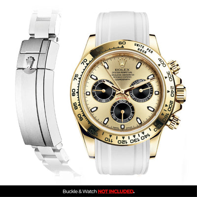 Solitaire Rubber strap for Rolex Daytona (Deployant Clasp)