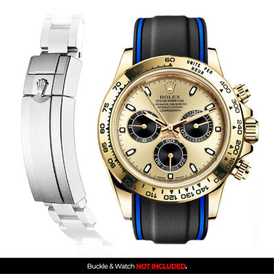 Solitaire Rubber strap for Rolex Daytona (Deployant Clasp)