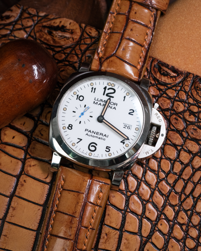 Bespoke Watch Strap in 2 Tone Chestnut Brown Crocodile