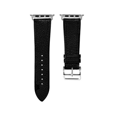 Black Chevre Apple iWatch Strap