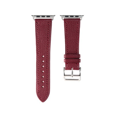 Blood Red Chevre Apple iWatch Strap