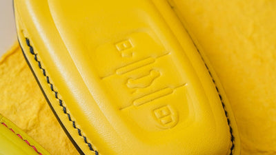 Bespoke Key Fob Cover in Yellow Crocodile