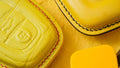 Bespoke Key Fob Cover in Yellow Crocodile