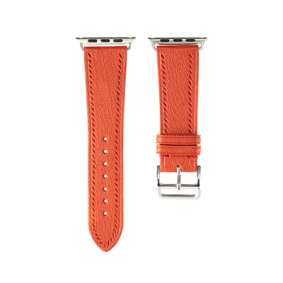 Orange Chevre Apple iWatch Strap