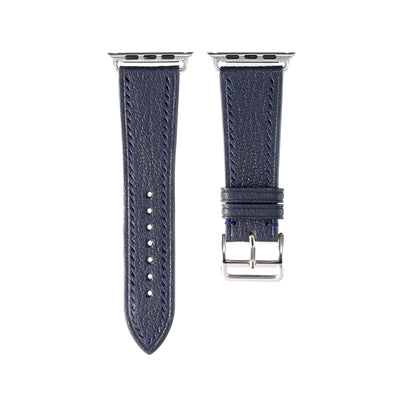 Dark Blue Chevre Apple iWatch Strap