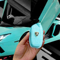 Bespoke Key Fob Cover in Baby Blue Crocodile
