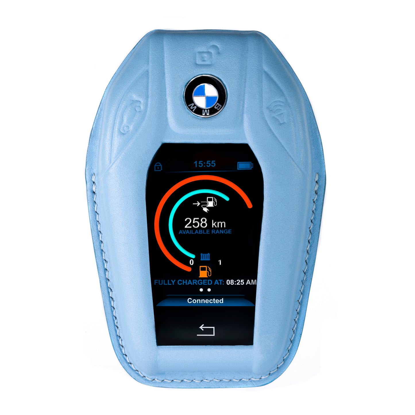BMW G Series Key Fob Cover in Baby Blue Nappa