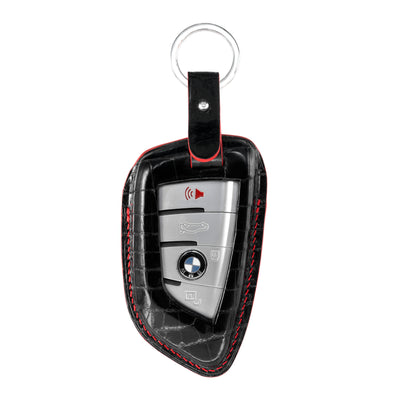 BMW SUV Key Fob Cover in Black Crocodile