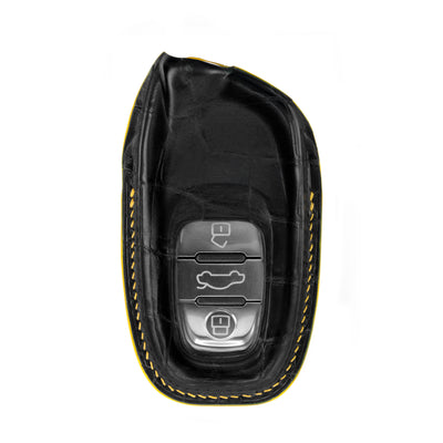 Lamborghini Aventador Key Fob Cover in Matte Black Crocodile