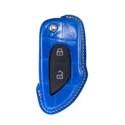 Lamborghini Gallardo Key Fob Cover in Blue Crocodile