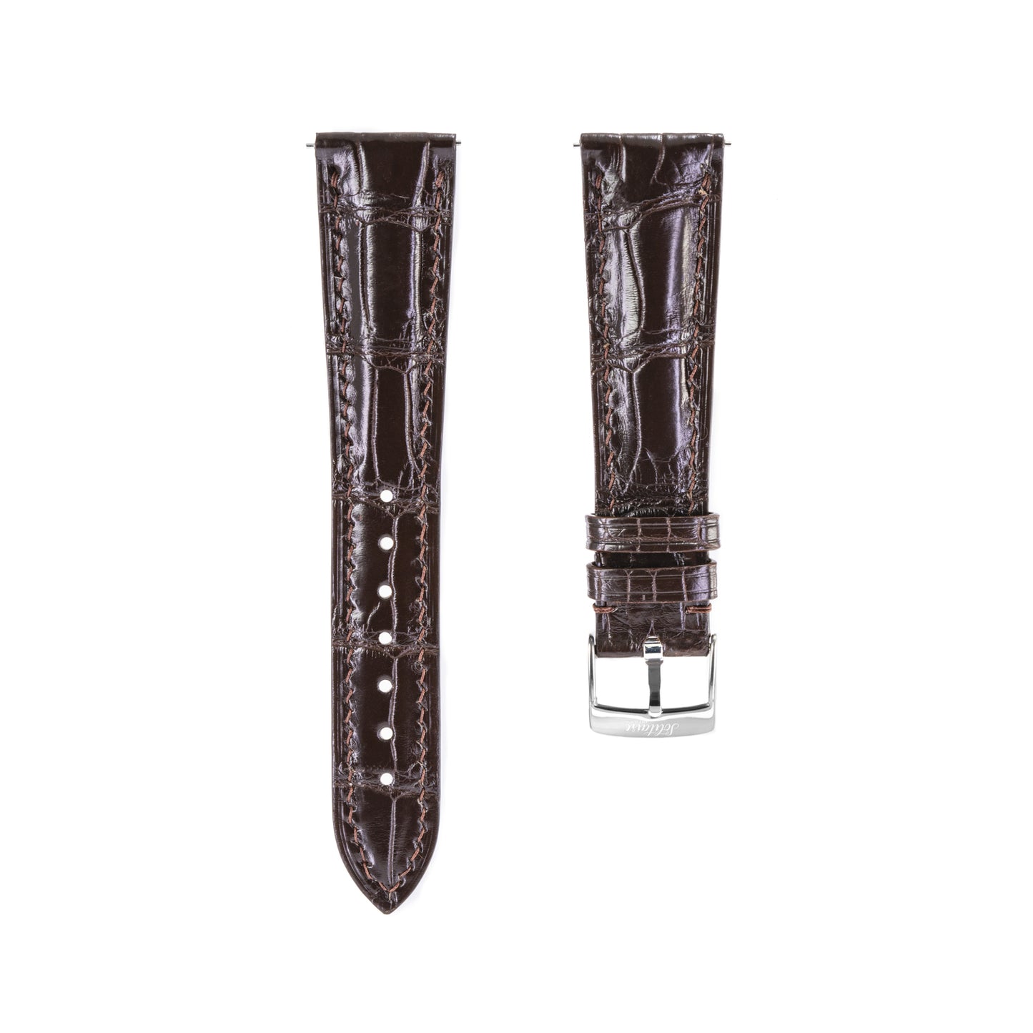 Truffle Brown Crocodile Universal Straps