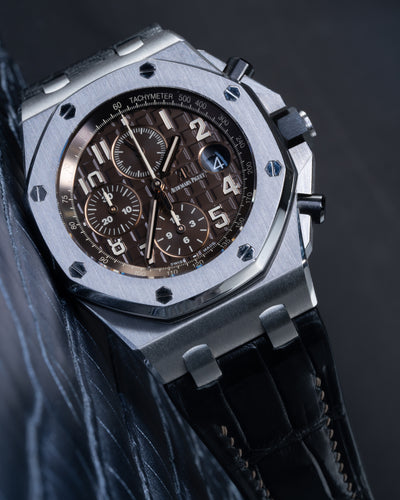 Bespoke Watch Strap in Jet Black Crocodile