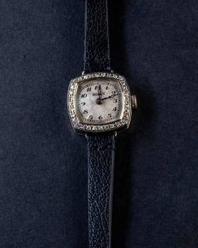Bespoke Watch Strap in Black Chevre