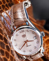 Bespoke Watch Strap in Ombre Brown Crocodile