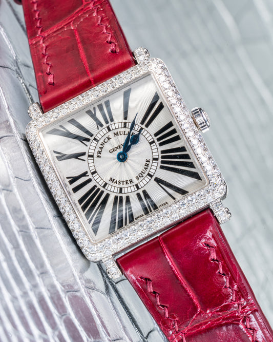 Bespoke Watch Strap in Blood Red Crocodile