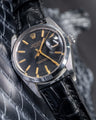 Bespoke Watch Strap in Black Crocodile
