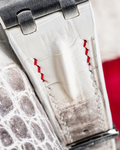 Bespoke Watch Strap in Natural Himalayan Crocodile