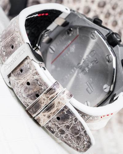 Bespoke Watch Strap in Natural Himalayan Crocodile