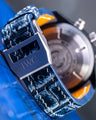 Bespoke Watch Strap in Denim Crocodile
