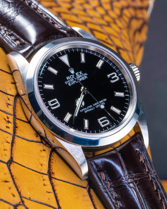 Bespoke Watch Strap in Dark Brown Crocodile