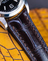 Bespoke Watch Strap in Dark Brown Crocodile