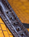 Bespoke Watch Strap in Dark Brown Crocodile