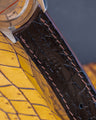 Bespoke Watch Strap in Dark Brown Crocodile