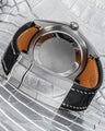 Bespoke Watch Strap in Black Crocodile