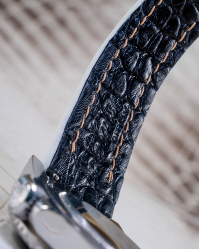 Bespoke Watch Strap in Natural Himalayan Crocodile