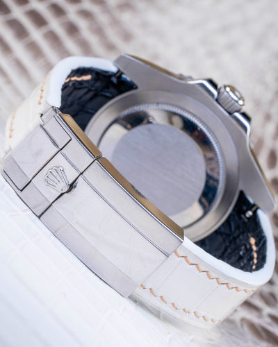 Bespoke Watch Strap in Natural Himalayan Crocodile