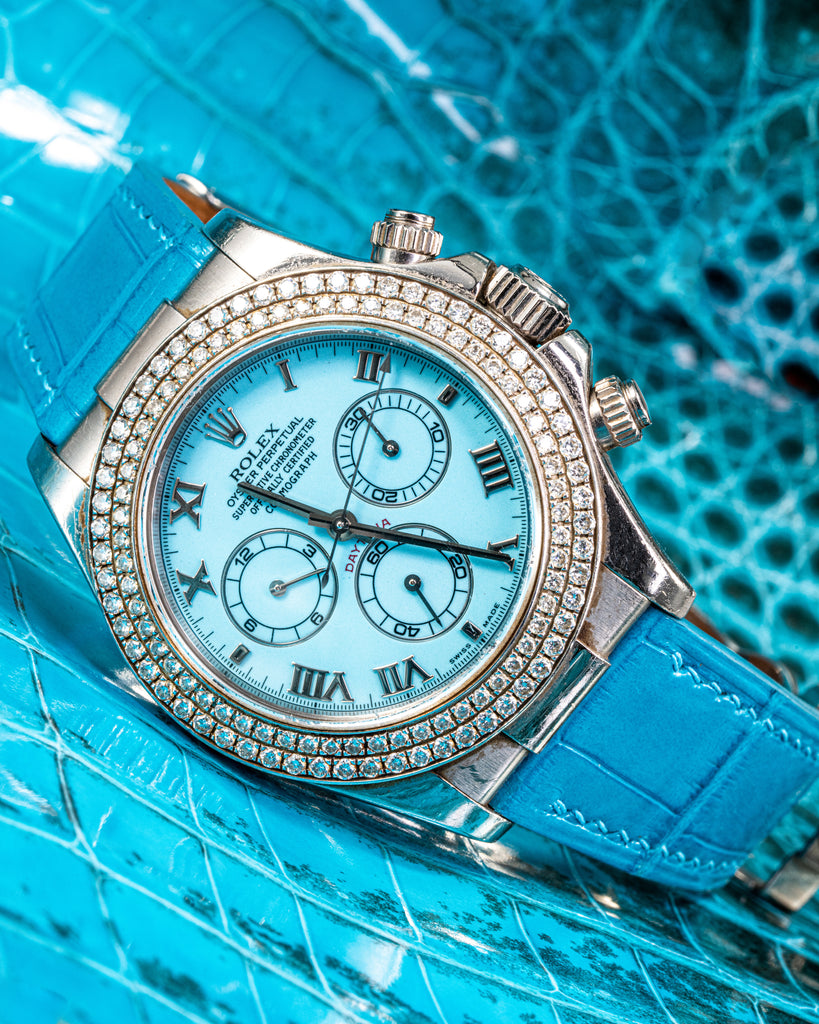Tiffany グランドブルーダイヤルストラップウォッチ Tiffany Blue Watchstrap - Datejust 36 mm – Masterflex Watchstraps