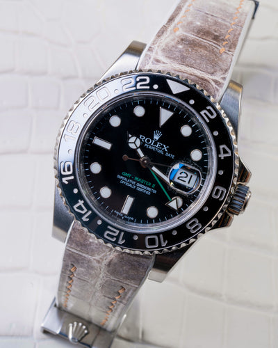 Bespoke Watch Strap in Natural Himalayan Crocodile