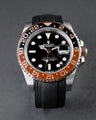 Solitaire Rubber straps in Classic Black for Rolex GMT-Master 126711CHNR