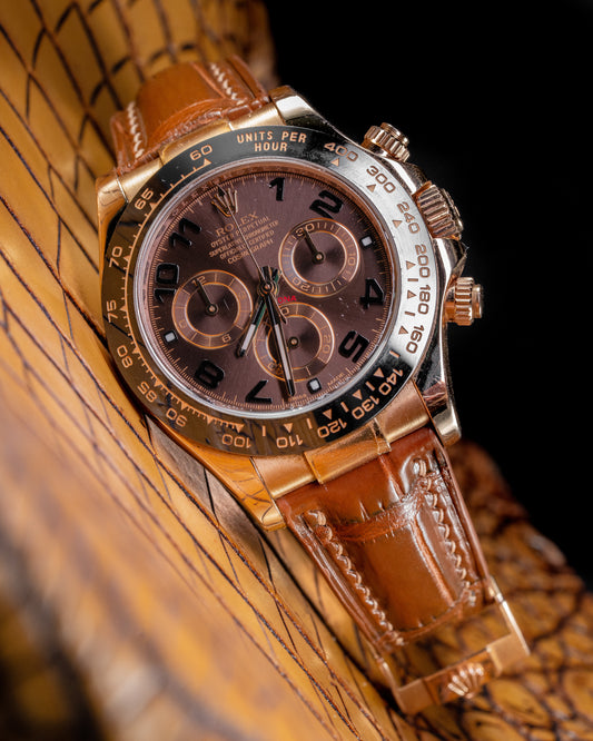 Bespoke Watch Strap in Chestnut Brown Alligator