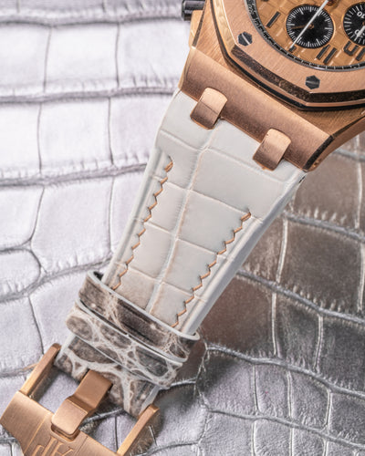 Bespoke Watch Strap in Natural Himalayan Crocodile