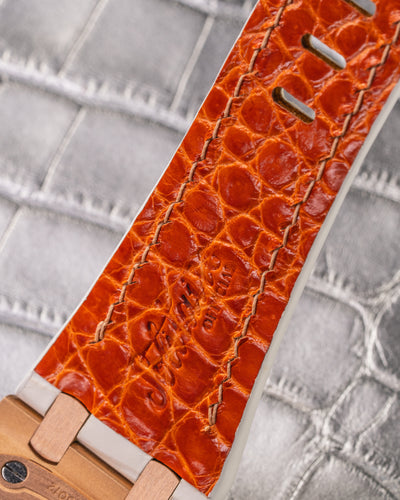 Bespoke Watch Strap in Natural Himalayan Crocodile