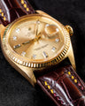 Bespoke Watch Strap in Reddish Brown Crocodile