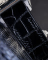 Bespoke Watch Strap in Black Crocodile