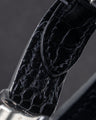 Bespoke Watch Strap in Black Crocodile