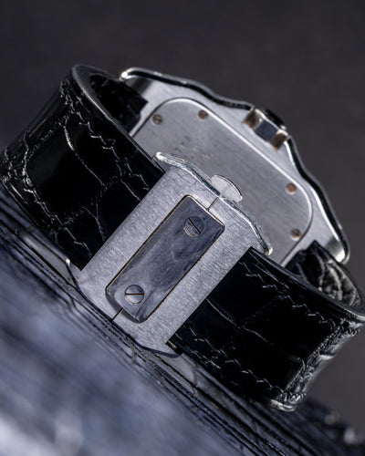 Bespoke Watch Strap in Black Crocodile