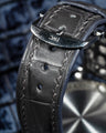 Bespoke Watch Strap in Charcoal Grey Alligator